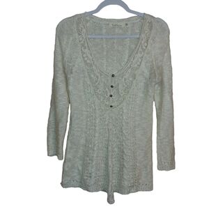 Solitaire Long Sleeve Lave Boho Top- size S